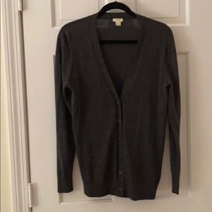 Dark grey cardigan sweater